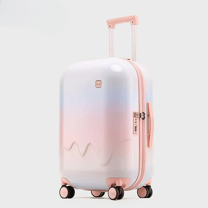 Toddler travel bag, a secure wheeled suitcase with combination lock for little ones.
