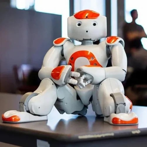 Educational STEM robot for children, featuring gesture control, talking, and dancing.