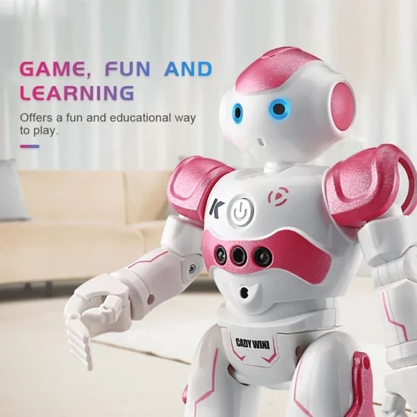 Gesture-controlled educational robot, designed to entertain & teach kids.