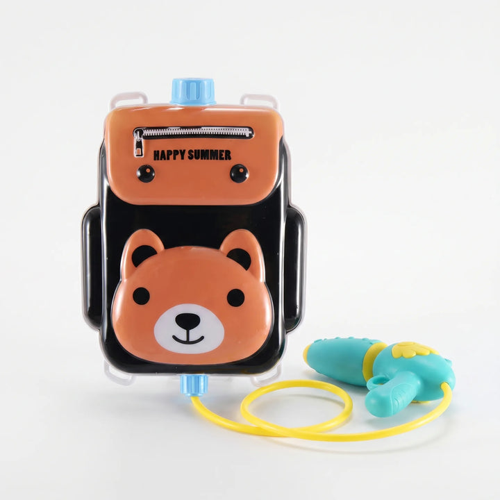 Unique animal water gun backpack, an exciting children's gift for beach and sand toy fun.