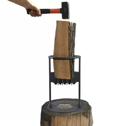 Heavy-duty cast iron Kindling Cracker log splitter. Robust and durable kindling tool for outdoor living and camping.