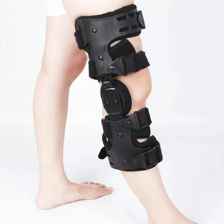 Detail shot of the quality stitching and durable material of the Kneielease knee support for lasting pain relief.
