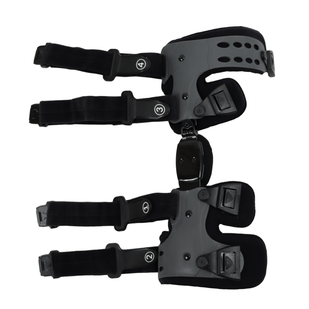 Unisex Kneielease knee brace providing comfortable compression & joint support for pain relief during daily activities.