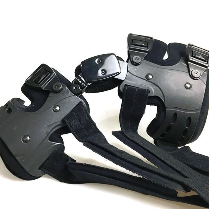Kneielease orthopedic knee brace helping with rehabilitation, offering crucial joint support & pain relief post-injury.