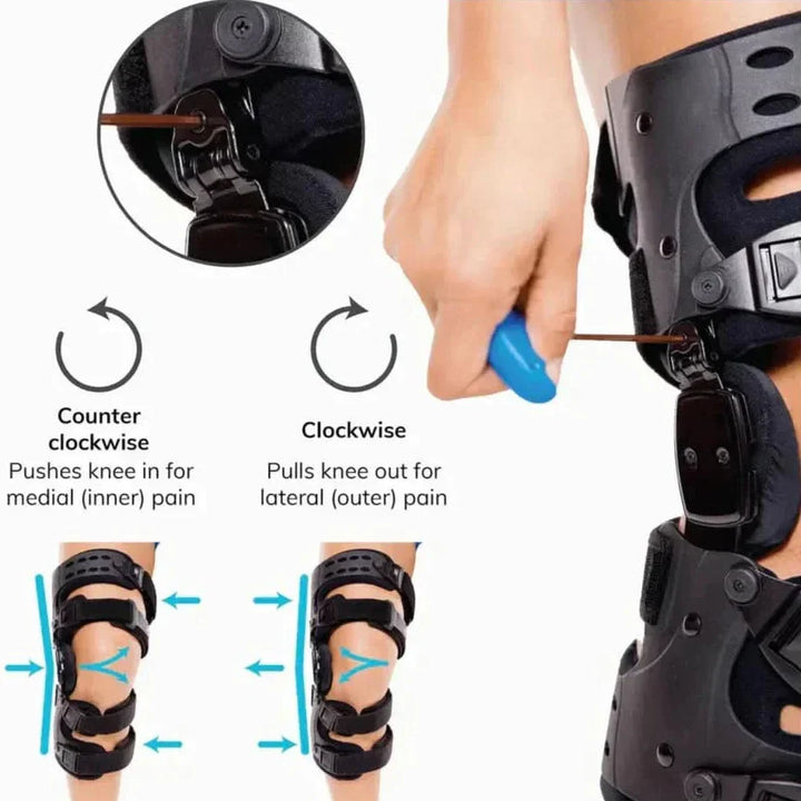 Athlete wearing Kneielease knee support during exercise, enhancing stability & preventing injury with compression.