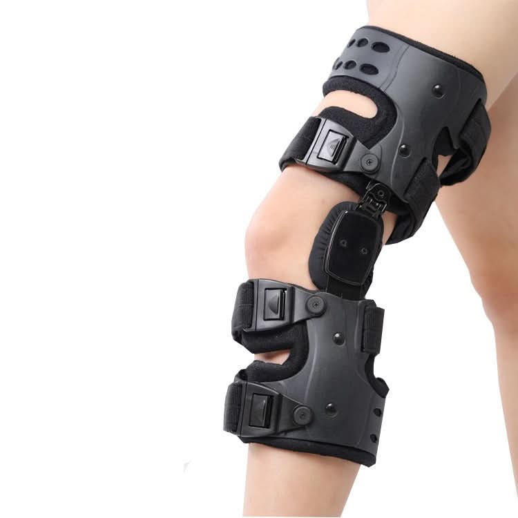 Kneielease knee support on a leg, showcasing ergonomic design for targeted pain relief & robust joint stability.