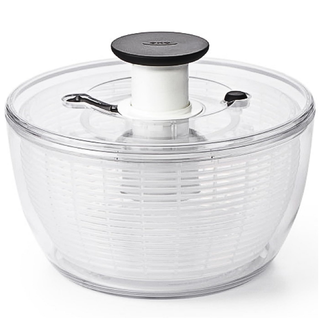 BPA-free large salad spinner, an essential kitchen tool for quick meal prep.