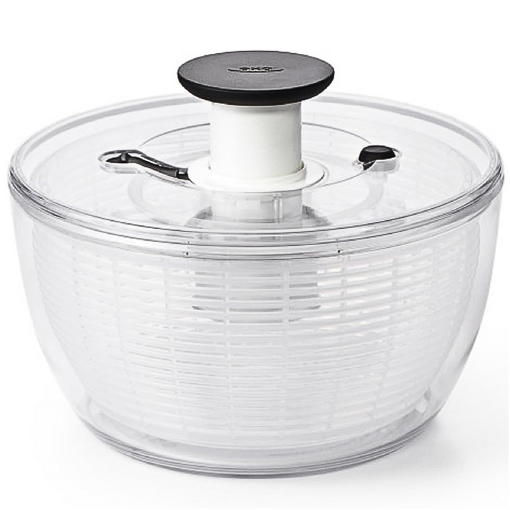 BPA-free large salad spinner, an essential kitchen tool for quick meal prep.