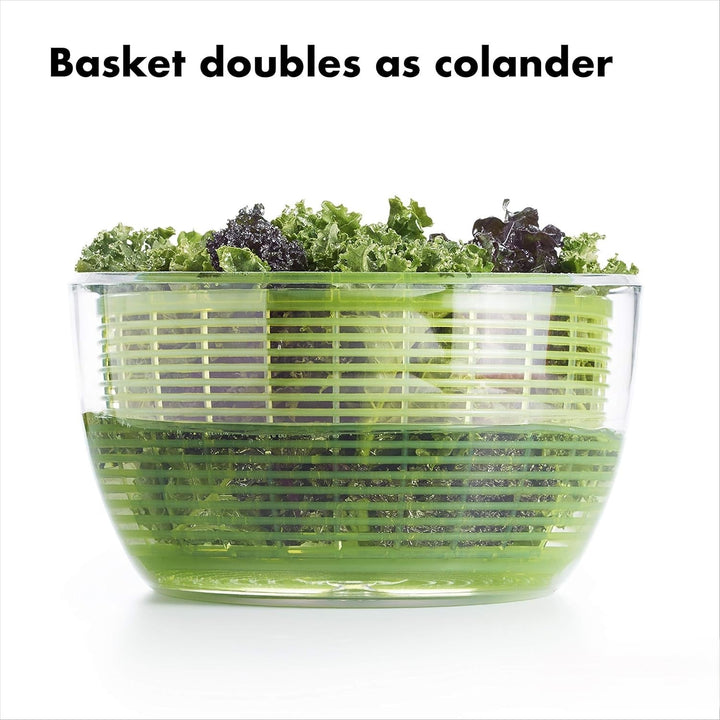 Durable large salad spinner, a must-have kitchen tool for quick meal prep.