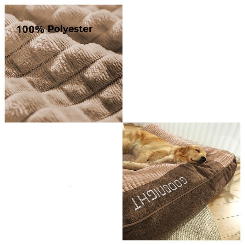 Extra-large orthopedic dog bed designed for superior comfort & joint relief for big dogs.