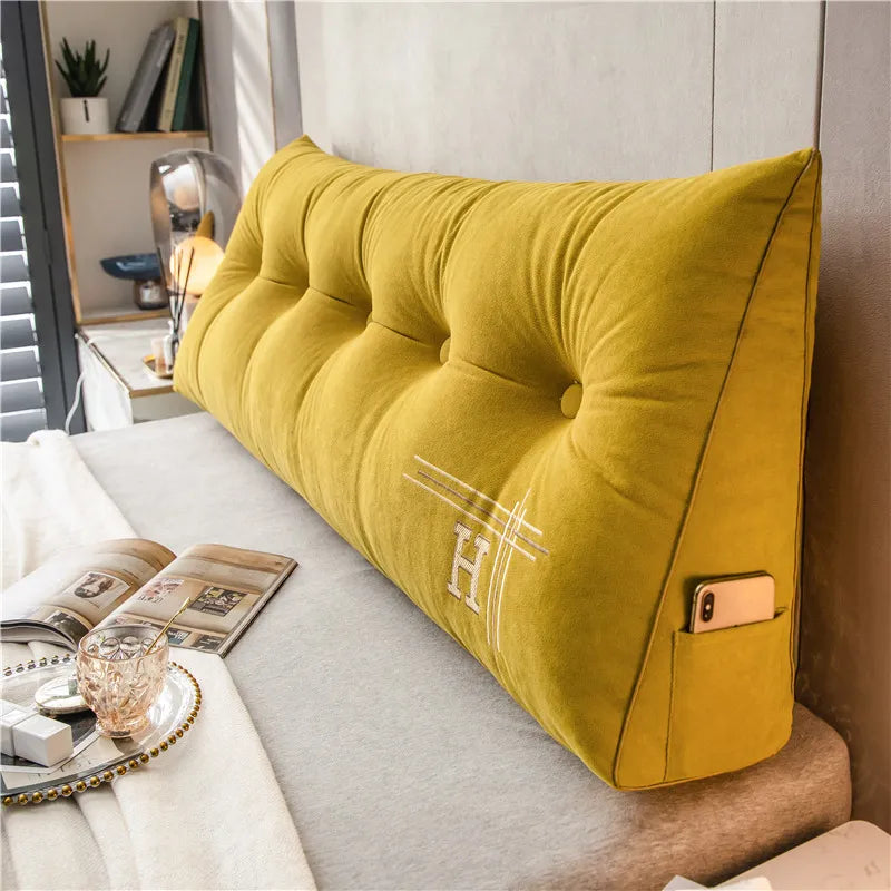 Soft furnishing: large plush back support pillow for superior comfort and relaxation.