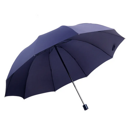 Unisex super large folding umbrella, perfect for travel & family protection from sun and heavy rain.