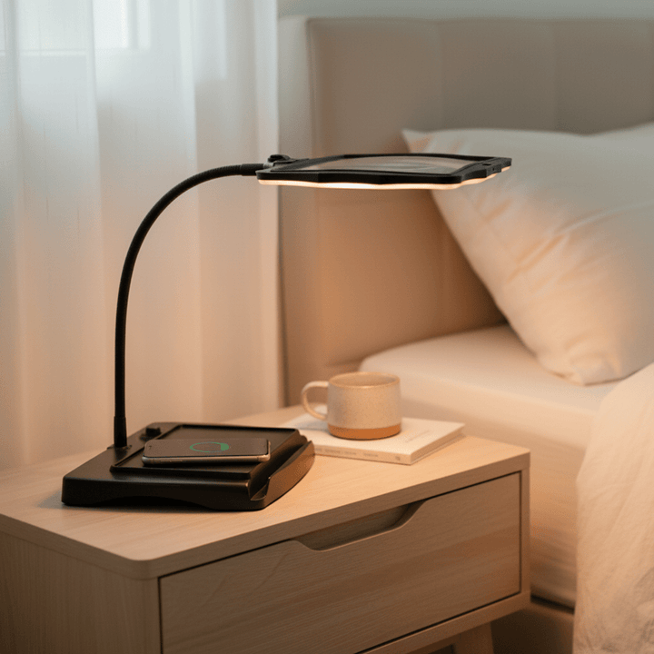 LED magnifying lamp with flexible arm for detailed craft work & hobbies.