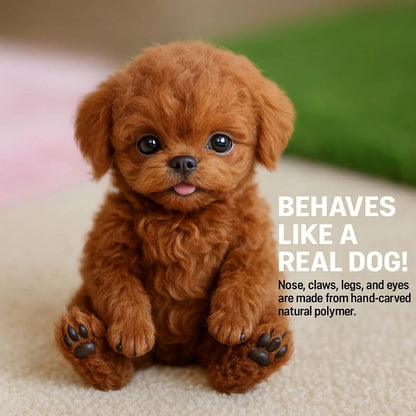 Lifelike interactive robotic puppy toy, plush & realistic, a smart electronic companion for kids & adults.