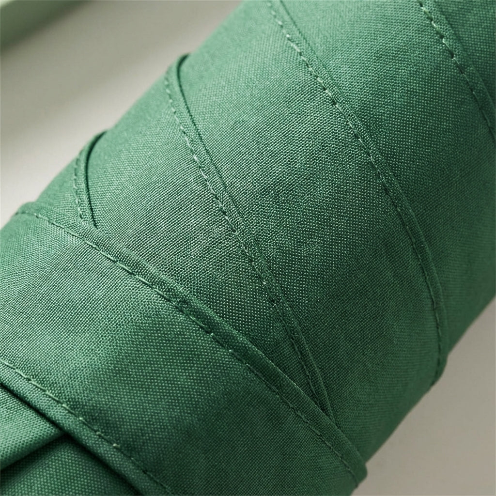 Durable light green windproof travel umbrella, perfect for protection against strong winds.