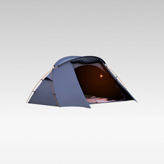 Lightweight 2-person backpacking tent for camping and hiking, waterproof UV-resistant shelter.