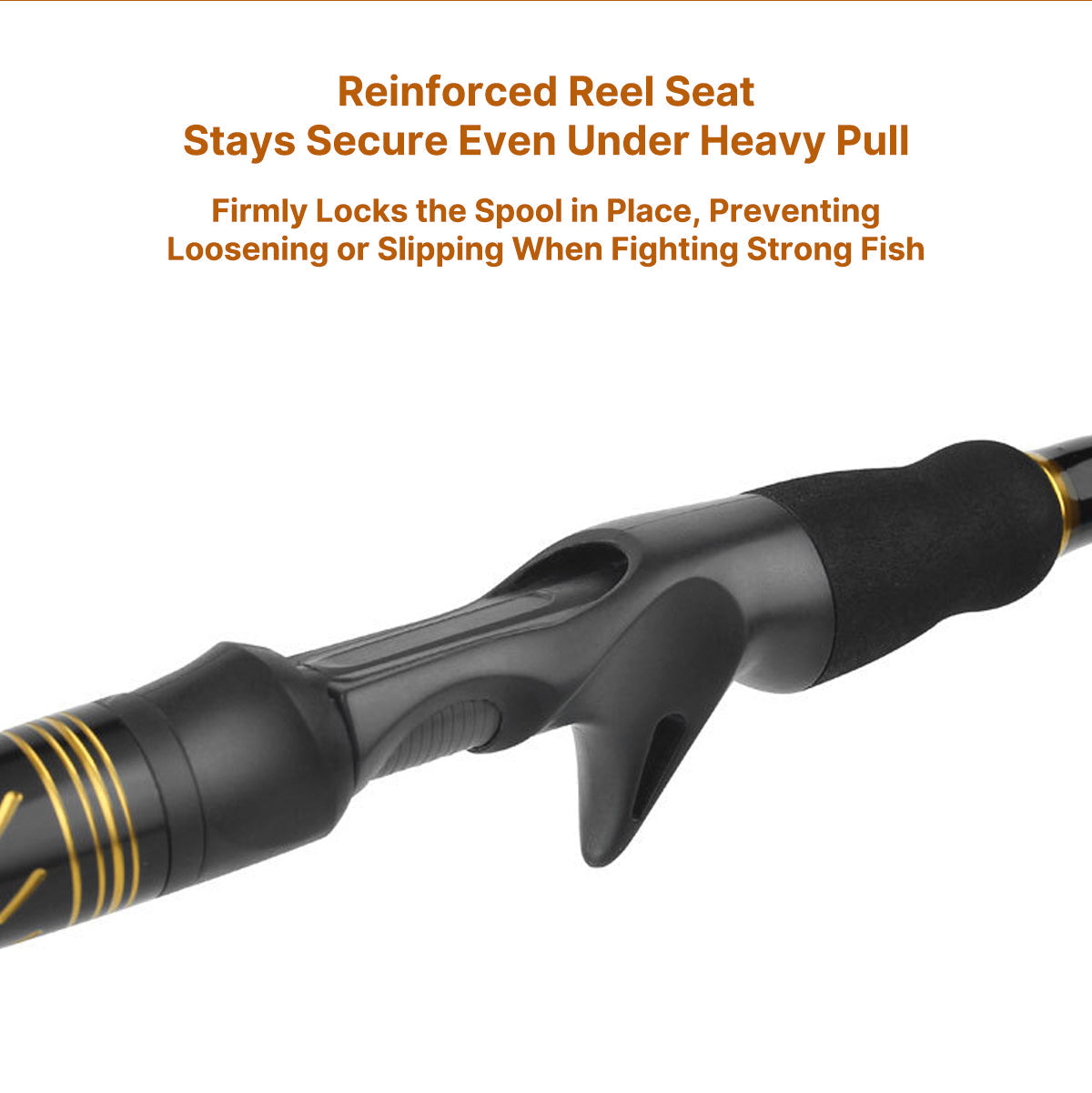 Travel-friendly carbon fiber fishing rod, compact and easy to carry for any fishing trip.