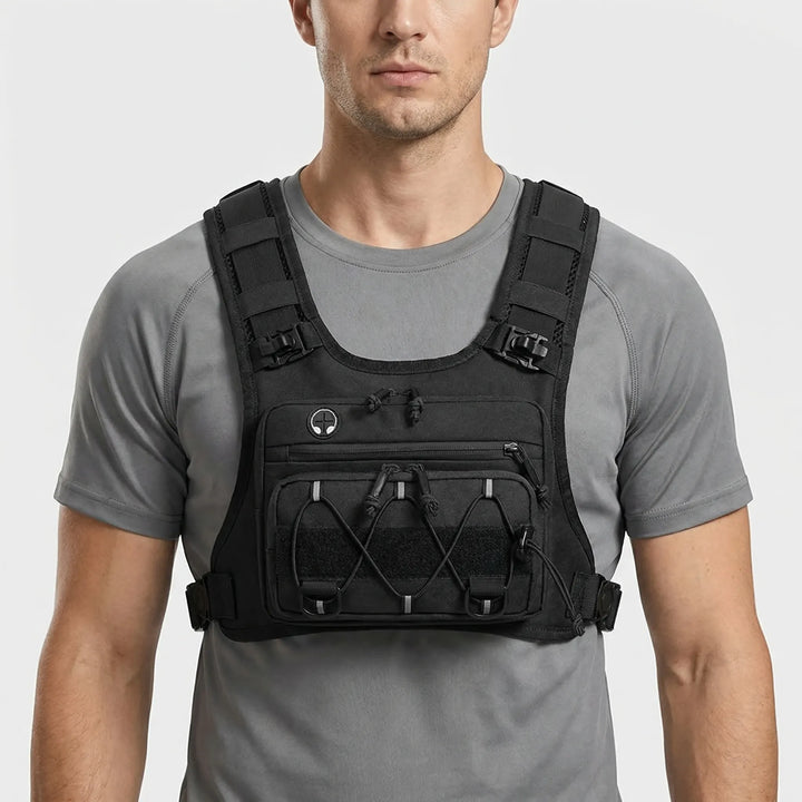 Versatile unisex lightweight sports vest for running, cycling, hiking. Hydration & gear storage. Outdoor essential.