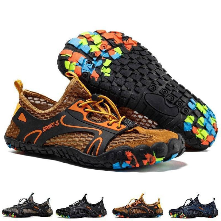 Lightweight waterproof men's hiking boots for enhanced traction on challenging trails