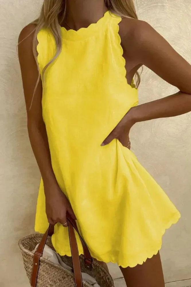 Lily Women's sophisticated tailored mini dress, exuding elegant style and modern flair.