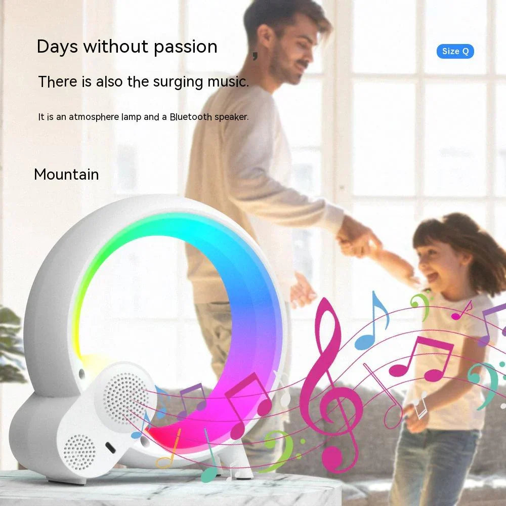 Liora smart night light emitting calming white noise for better sleep; also features soothing color-changing LED.