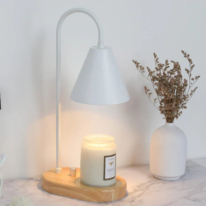 LumiFlare candle warmer lamp, modern design, flame-free, for safe aroma diffusion & home decor.