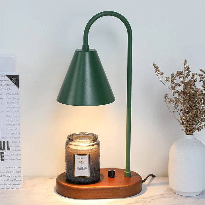 Magical LumiFlare candle warmer lamp, creating ambient lighting and fragrance for relaxing evenings.