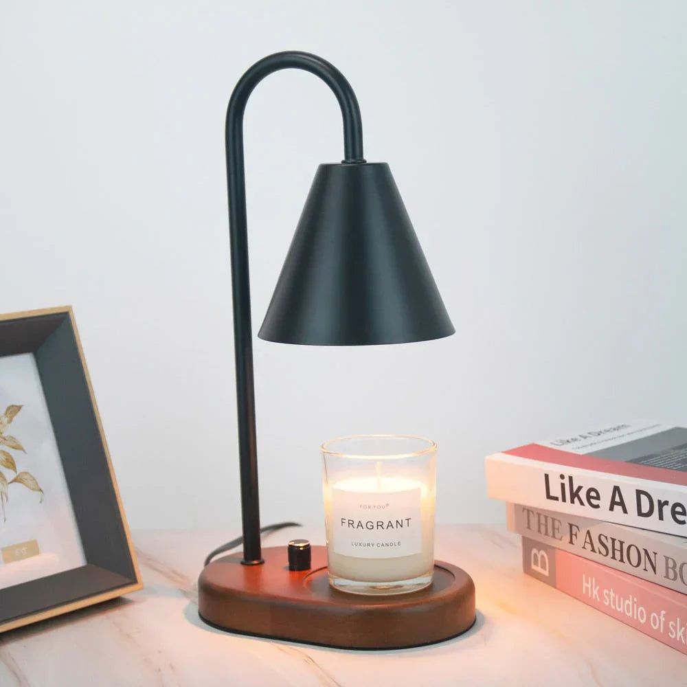 Safe LumiFlare flame-free candle warmer lamp, enhancing home decor with pleasant aromas and soft light.