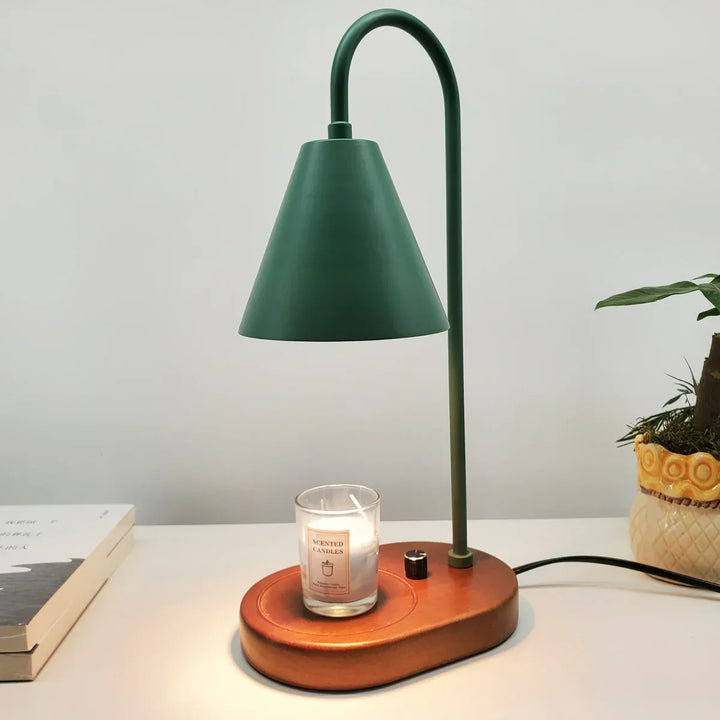 LumiFlare aroma diffuser candle warmer, provides safe, flame-free fragrance and warm light.