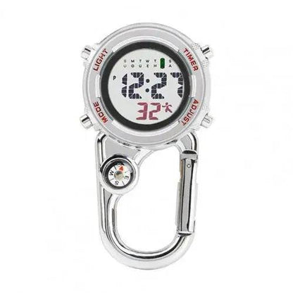 Versatile glowing carabiner watch, an essential piece of outdoor gear for sports enthusiasts