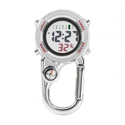 Versatile glowing carabiner watch, an essential piece of outdoor gear for sports enthusiasts
