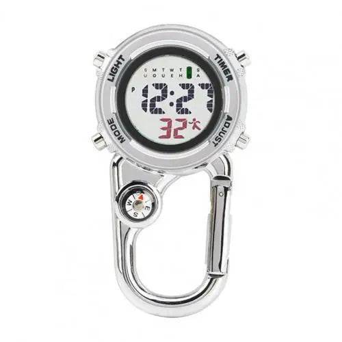 Compact luminous clip-on watch, robust outdoor gear for any adventure, easy attachment