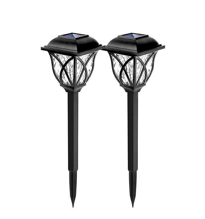 Durable, waterproof LunaGlow solar garden path lights with bright LED illumination for all-weather outdoor decor.