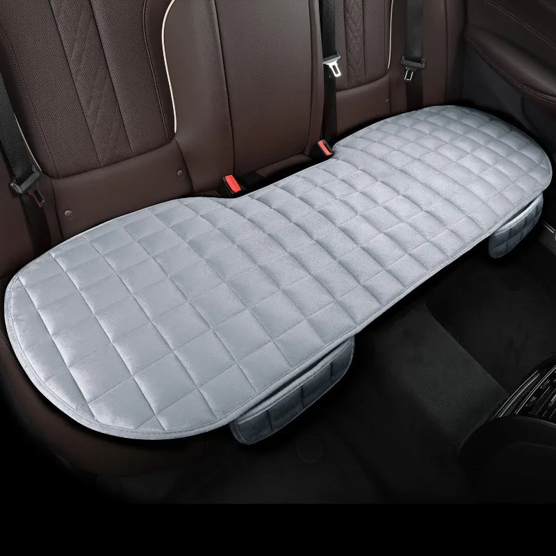 Velvet car backseat cushion. Universal fit, machine washable, durable auto accessory.