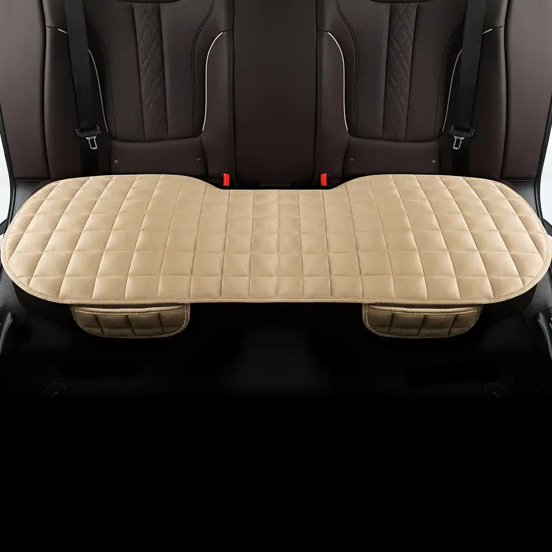 Durable car backseat cushion cover. Cotton-velvet for comfort, pressure relief, and luxury car interior.