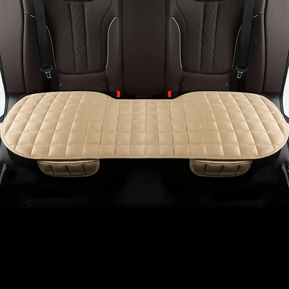 Durable car backseat cushion cover. Cotton-velvet for comfort, pressure relief, and luxury car interior.