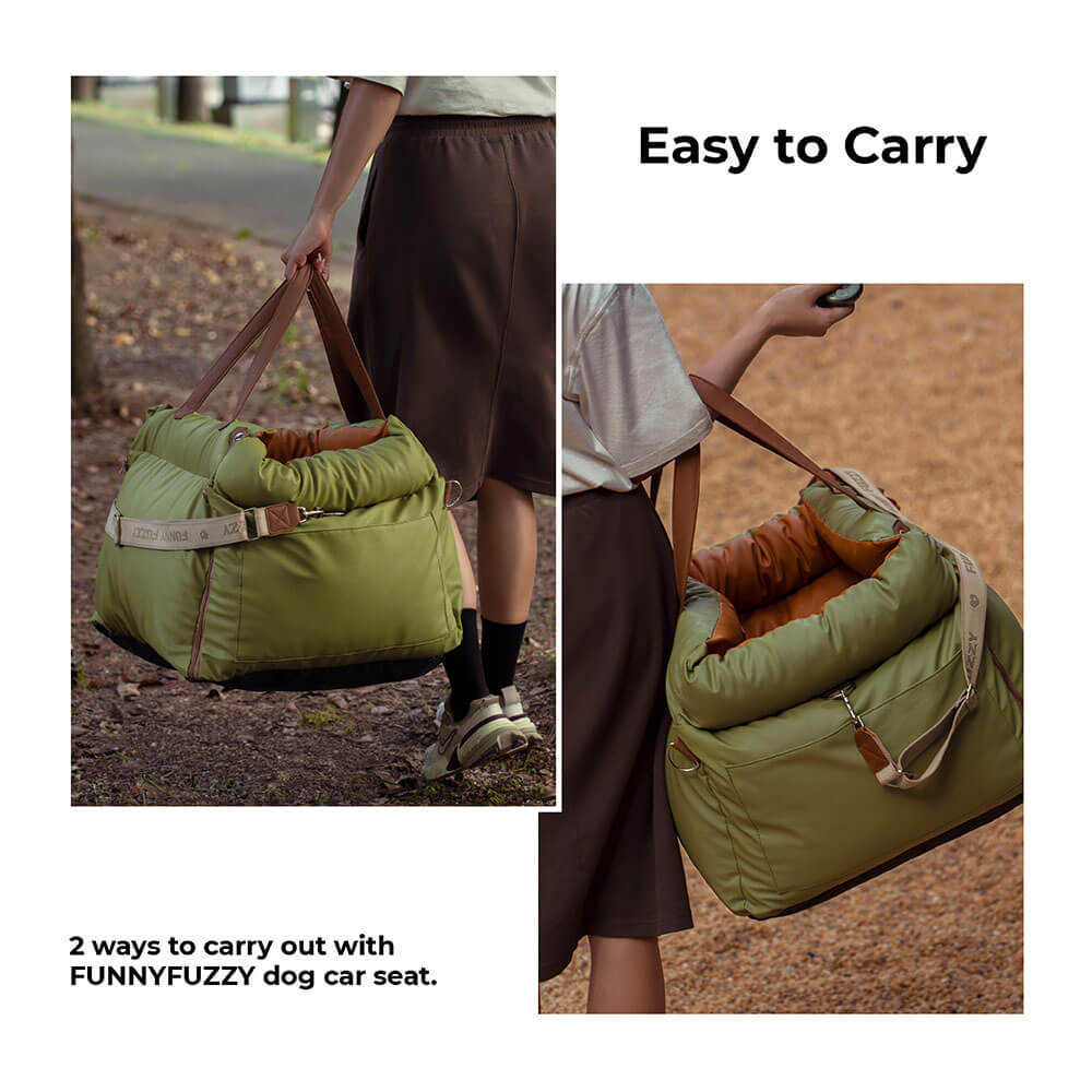 Pet travel bed & booster seat ensures your dog's security.