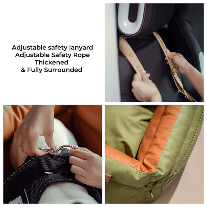 Premium dog car seat designed for pet safety and canine comfort.