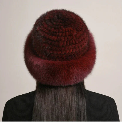 Elegant women's insulated winter hat. Luxurious, warm & a stylish fall/winter fashion accessory.