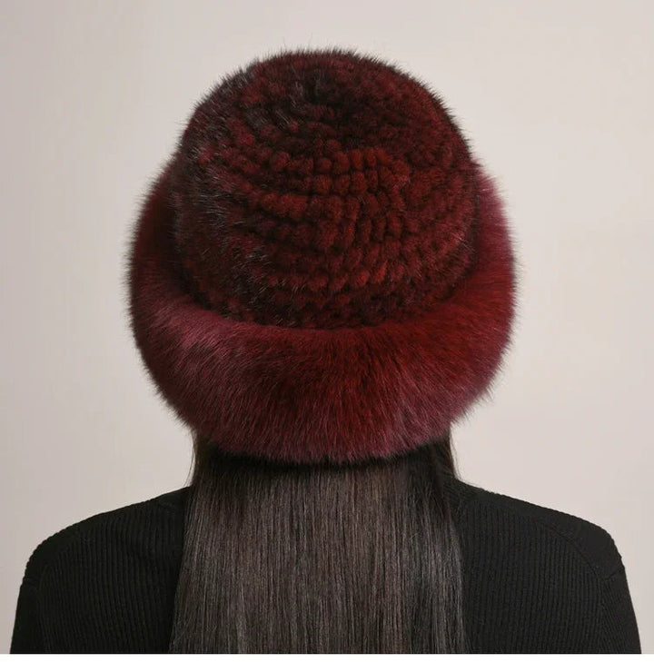 Elegant women's insulated winter hat. Luxurious, warm & a stylish fall/winter fashion accessory.