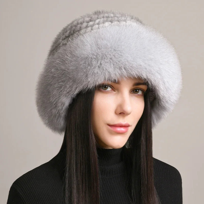 Stay warm & stylish with this luxurious insulated women's winter hat. Cozy cold weather fashion accessory.