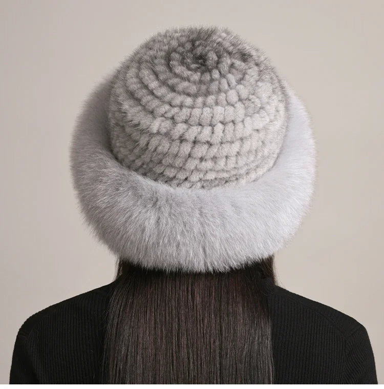 Premium insulated women's winter hat. Luxurious, warm & elegant for fall/winter fashion. Cozy style.