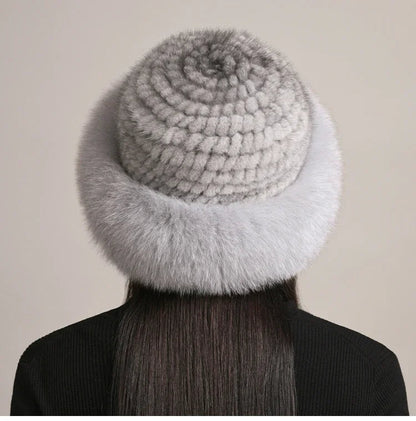 Premium insulated women's winter hat. Luxurious, warm & elegant for fall/winter fashion. Cozy style.