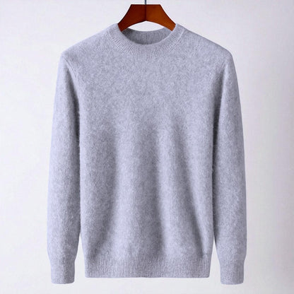 Timeless men's cashmere crewneck sweater. Soft, luxurious knit apparel, designed for superior comfort & style.