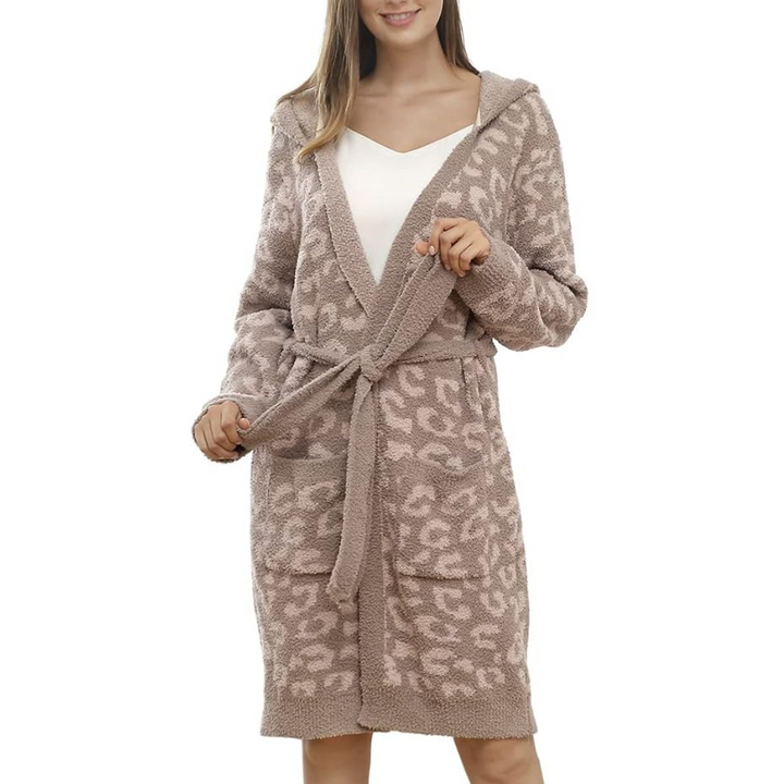 Luxurious soft women's spa bathrobe. Comfortable loungewear for ultimate relaxation.