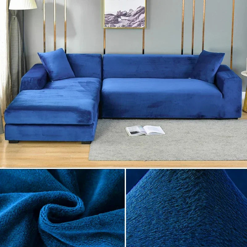 Sofina luxurious stretch velvet cover, ultimate comfort & protection for your sofa.