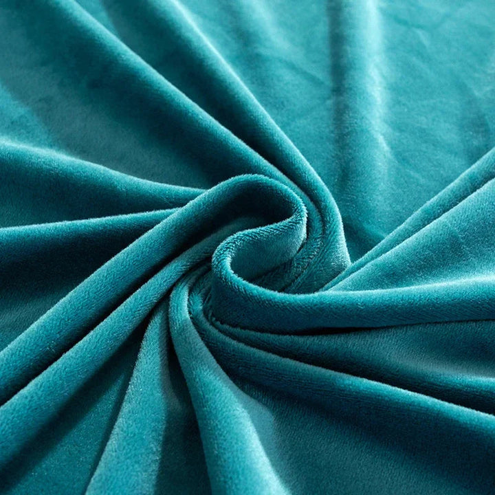 Soft Sofina stretch velvet slipcover for modern sofas, easy-care home essential.