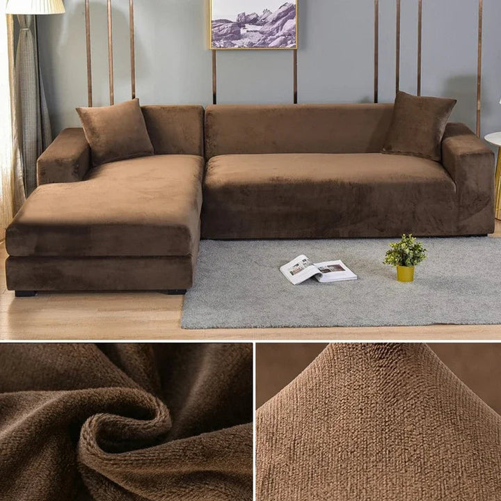 Sofina stretch velvet furniture protector, bringing elegance & comfort to your home.