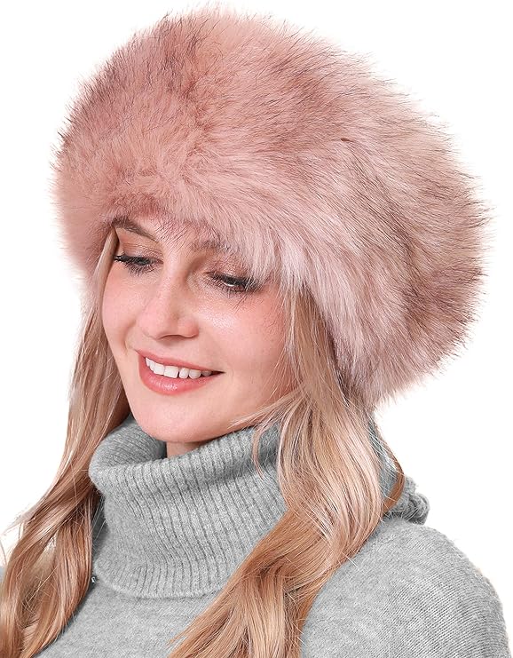 Deluxe faux fur winter headband for women, ensures warmth and a fashionable look.