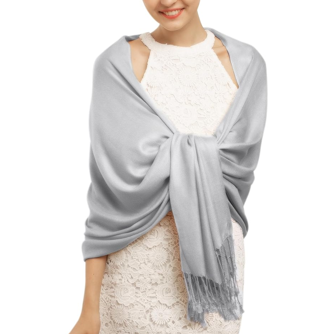 Eleanor Luxurious Pashmina Scarf: Soft, versatile women's wrap with a premium cashmere feel. Essential accessory.